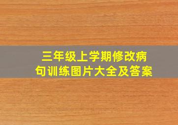 三年级上学期修改病句训练图片大全及答案