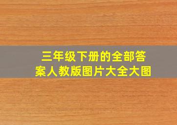 三年级下册的全部答案人教版图片大全大图