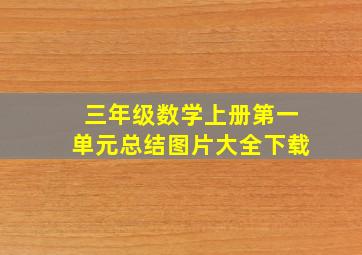 三年级数学上册第一单元总结图片大全下载