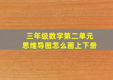 三年级数学第二单元思维导图怎么画上下册