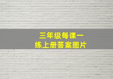 三年级每课一练上册答案图片