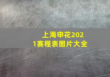 上海申花2021赛程表图片大全