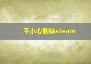 不小心删掉steam