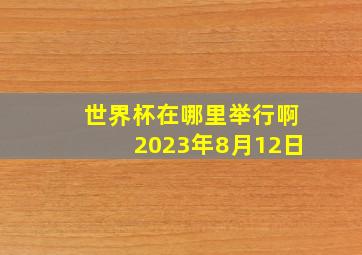 世界杯在哪里举行啊2023年8月12日