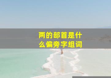 两的部首是什么偏旁字组词