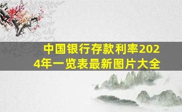 中国银行存款利率2024年一览表最新图片大全