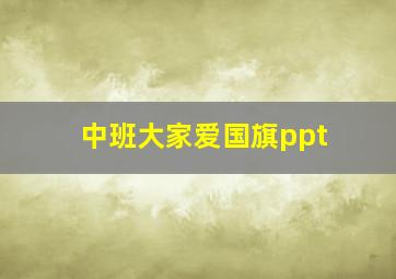 中班大家爱国旗ppt