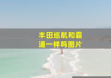 丰田巡航和霸道一样吗图片