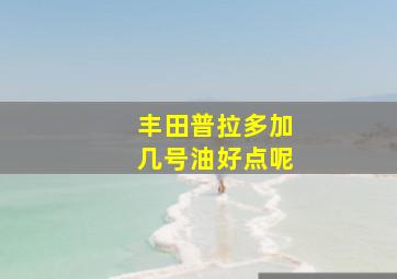 丰田普拉多加几号油好点呢