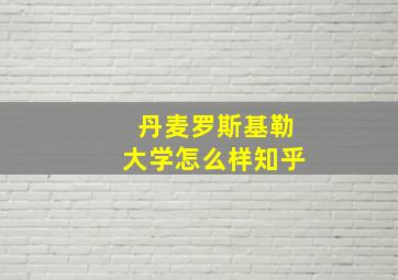 丹麦罗斯基勒大学怎么样知乎