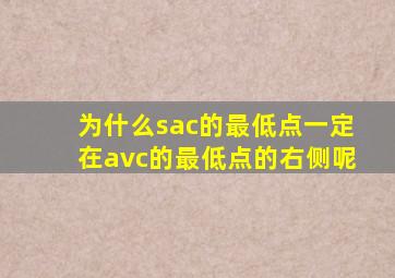 为什么sac的最低点一定在avc的最低点的右侧呢