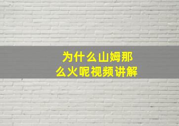 为什么山姆那么火呢视频讲解