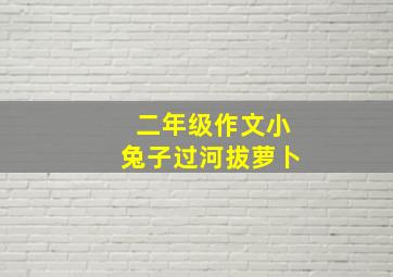 二年级作文小兔子过河拔萝卜