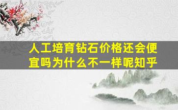 人工培育钻石价格还会便宜吗为什么不一样呢知乎