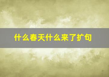 什么春天什么来了扩句