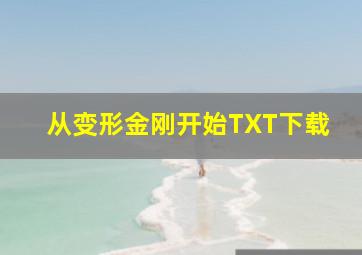 从变形金刚开始TXT下载