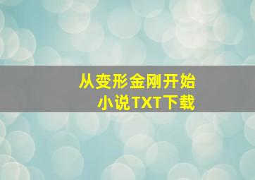 从变形金刚开始小说TXT下载