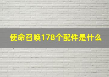 使命召唤178个配件是什么