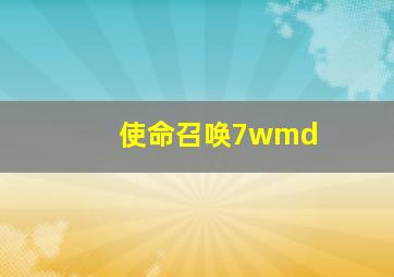 使命召唤7wmd