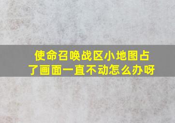 使命召唤战区小地图占了画面一直不动怎么办呀