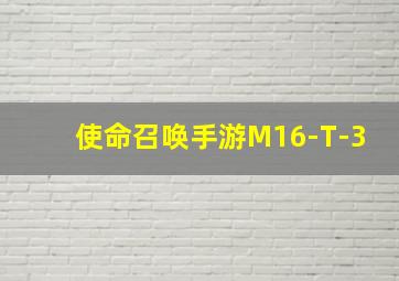 使命召唤手游M16-T-3