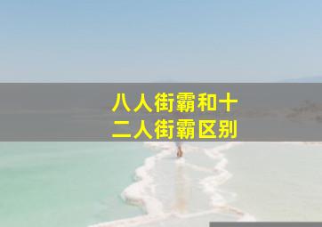 八人街霸和十二人街霸区别