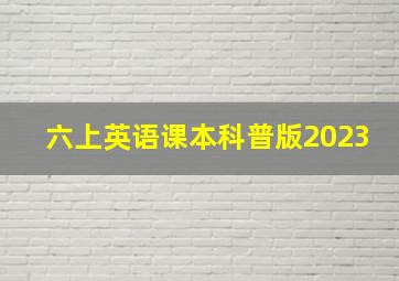 六上英语课本科普版2023