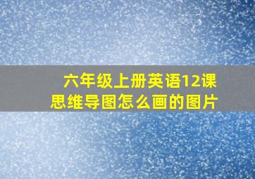 六年级上册英语12课思维导图怎么画的图片