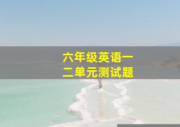 六年级英语一二单元测试题