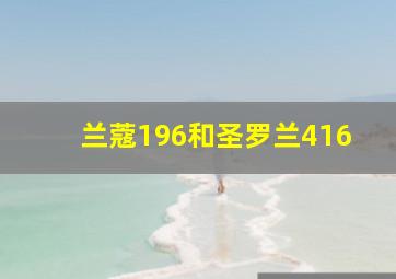 兰蔻196和圣罗兰416