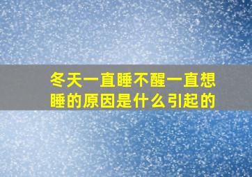 冬天一直睡不醒一直想睡的原因是什么引起的