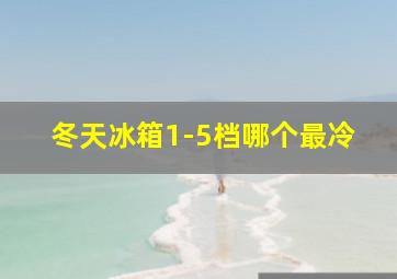 冬天冰箱1-5档哪个最冷