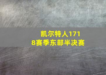 凯尔特人1718赛季东部半决赛