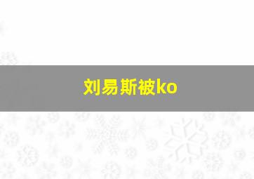 刘易斯被ko