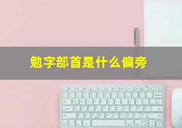 勉字部首是什么偏旁