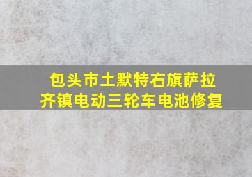 包头市土默特右旗萨拉齐镇电动三轮车电池修复