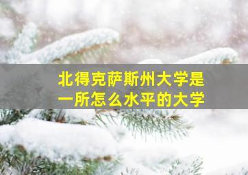 北得克萨斯州大学是一所怎么水平的大学