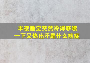 半夜睡觉突然冷得哆嗦一下又热出汗是什么病症