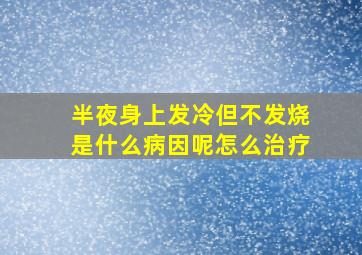 半夜身上发冷但不发烧是什么病因呢怎么治疗