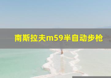 南斯拉夫m59半自动步枪