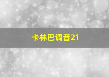 卡林巴调音21