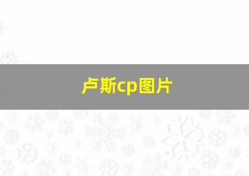 卢斯cp图片