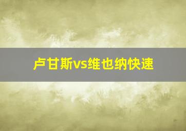 卢甘斯vs维也纳快速