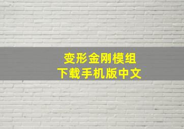 变形金刚模组下载手机版中文