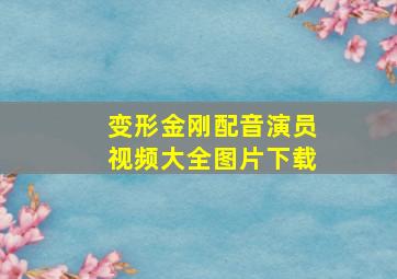 变形金刚配音演员视频大全图片下载