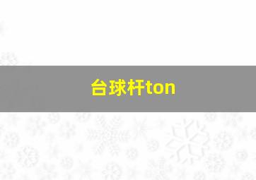 台球杆ton