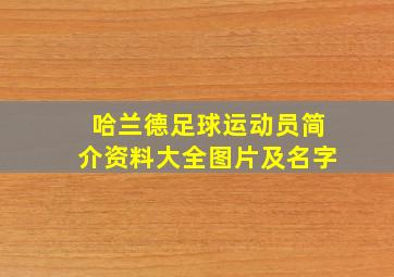 哈兰德足球运动员简介资料大全图片及名字