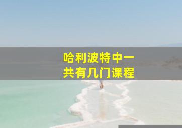 哈利波特中一共有几门课程