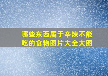 哪些东西属于辛辣不能吃的食物图片大全大图