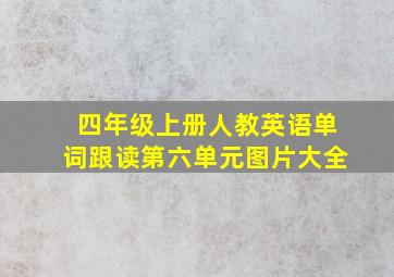 四年级上册人教英语单词跟读第六单元图片大全